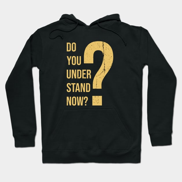 Do You Understand Now? Hoodie by VanTees